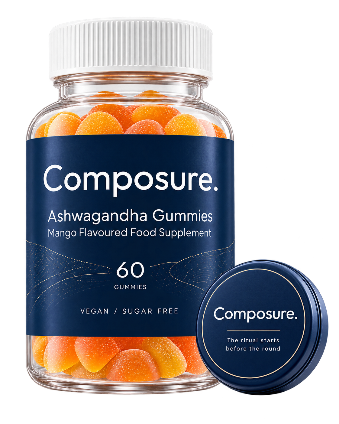 Composure jar and reusable carry tin